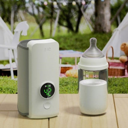 Wireless USB Rechargeable Baby Bottle Warmer – Portable Insulated Milk Heating Bag with Temperature Control