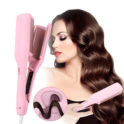 32mm Deep Wave Hair Curler – Adjustable Temperature Fast-Heating Curling Iron for All Hair Types