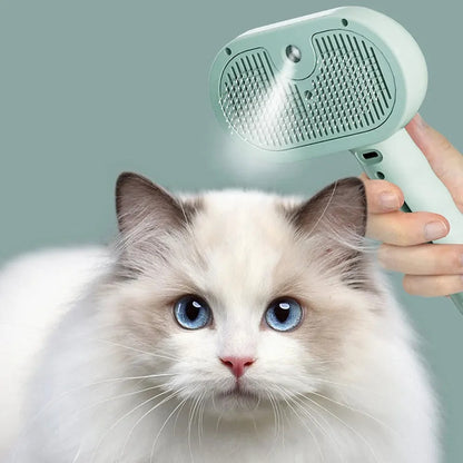 Pet Spray Hair Comb – Grooming Brush with Water Mist for Cats & Dogs, Dematting & Hair Removal Tool
